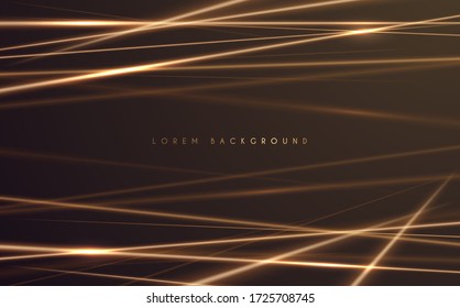 Abstract gold light lines background