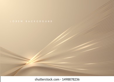 Abstract gold light threads background - Shutterstock ID 1498878236