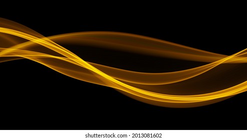 Abstract gold lines background. Flow dynamic wave. Digital data structure. Future mesh or sound wave. Motion visualization. Magic vector illustration.