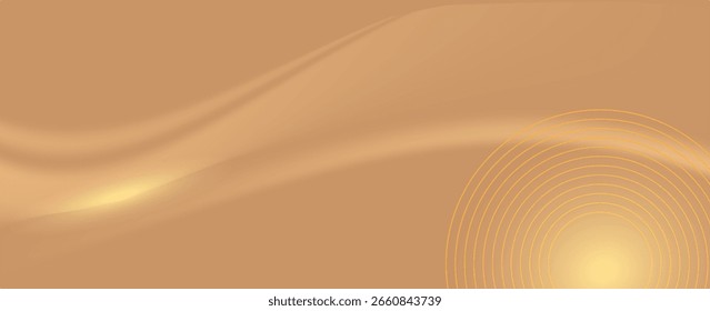 Abstract gold lines background with light effects. vector. eps10