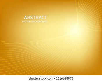 Abstract gold lines geometric on background design concept