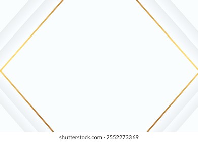 Abstract gold lines on white background