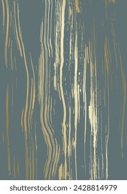 Abstract gold lines vector background, 
tree bark texture illustration