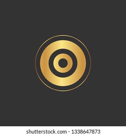 abstract gold logo