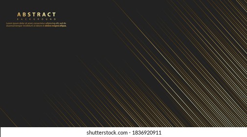 Abstract gold luxurious color background with diagonal lines for your design.  Modern luxury concept. Vector illustration