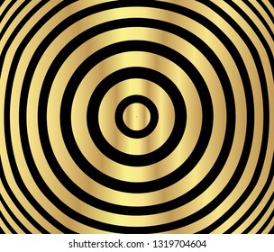 Abstract Gold luxurious color vector circle halftone background. Gradient retro line pattern design, golden graphic, Modern decoration for websites, posters, banners, template EPS10 vector