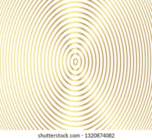 Abstract Gold luxurious color vector circle halftone background. Gradient retro line pattern design, golden graphic, Modern decoration for websites, posters, banners, template EPS10 vector