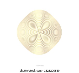 Abstract Gold luxurious color vector square halftone background. Gradient retro line pattern design, golden graphic, Modern decoration for websites, posters, banners, template EPS10 vector
