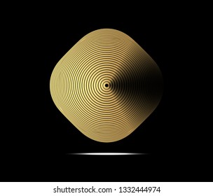 Abstract Gold luxurious color vector square halftone background. Gradient retro line pattern design, golden graphic, Modern decoration for websites, posters, banners, template EPS10 vector