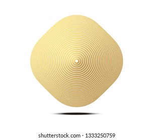 Abstract Gold luxurious color vector square halftone background. Gradient retro line pattern design, golden graphic, Modern decoration for websites, posters, banners, template EPS10 vector