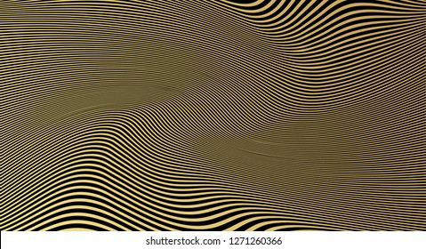 Abstract gold luxurious wave line background - simple texture for your design. gradient background. Modern decoration for websites, posters, banners, EPS10 vector