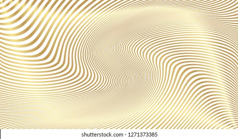 Abstract gold luxurious wave line background - simple texture for your design. gradient background. Modern decoration for websites, posters, banners, EPS10 vector