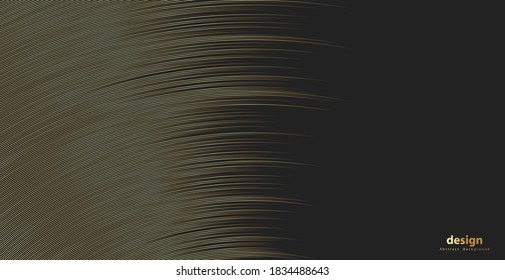 Resumen de fondo dorado lujoso de línea de olas - textura simple para tu diseño. Fondo de degradado. Decoración moderna para sitios web, afiches, banners, vector EPS10