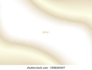 Abstract gold luxurious wave line background - simple texture for your design. gradient background. Modern decoration for websites, posters, banners, EPS10 vector