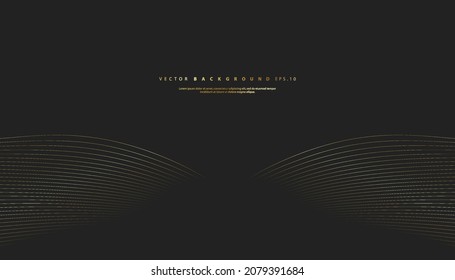 Abstract gold luxurious wave line background - simple texture for your design. gradient background. Modern decoration for websites, posters, banners, EPS10 vector