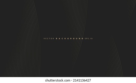 Abstract gold luxurious wave line background - simple texture for your design. gradient background. Modern decoration for websites, posters, banners, EPS10 vector