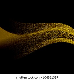 Abstract gold luxury liquid background. Vector illustration