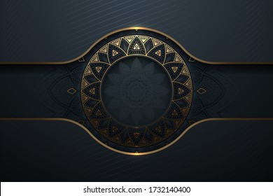 Abstract gold luxury pattern background