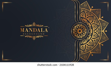 Abstract gold luxury pattern background