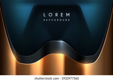 Abstract gold and metal background