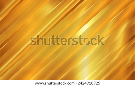 Abstract Gold metal background with diagonal stripes. 3d gold stripy metallic backdrop. 3D modern luxury template design for presentation, decoration, banner, card, poster,wallpaper. Gold Vector EPS10