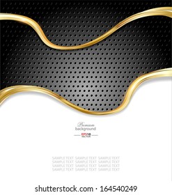 Abstract gold metallic background for multipurpose design needs