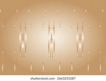 Abstrakte Gold Metallformen Zusammensetzung, braunes abstraktes Hintergrunddesign.