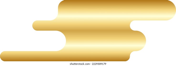 Abstract Gold Minimal Round Shape Vector