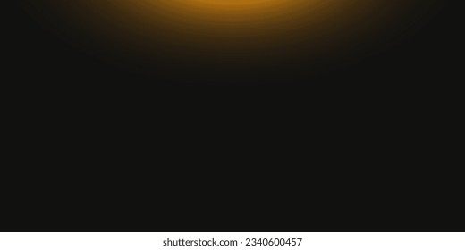 Abstract gold moon bokeh in dark night with black background