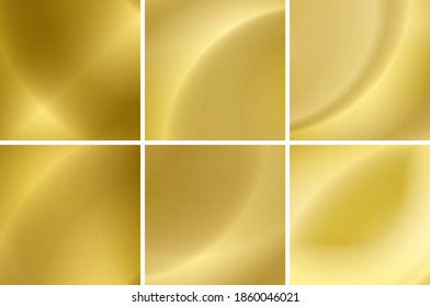 abstract gold neon backgrounds - vector set