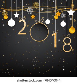 Abstract gold on black background with empty space label for Text and  Design,vector illustration