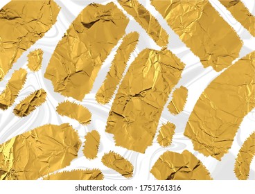 Abstract gold paint whit marble background, Gold painting background