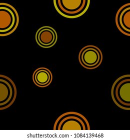 Abstract gold pattern with circles. Geometry pattern for fabric. Round Circle Dots. Network Design, Technology Science, Vector Illustration. Perfect For Logo, Banner, Icon, Holiday Background.