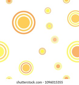 Abstract gold pattern with circles. Geometry pattern for fabric. Round Circle Dots. Network Design, Technology Science, Vector Illustration. Perfect For Logo, Banner, Icon, Holiday Background.