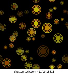 Abstract gold pattern with circles. Geometry pattern for fabric. Round Circle Dots. Network Design, Technology Science, Vector Illustration. Perfect For Logo, Banner, Icon, Holiday Background.