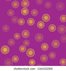 Abstract gold pattern with circles. Geometry pattern for fabric. Round Circle Dots. Network Design, Technology Science, Vector Illustration. Perfect For Logo, Banner, Icon, Holiday Background.