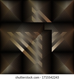 Abstract gold pattern, halftone lines dynamic background, vector modern design texture for card, cover, poster, decoration.