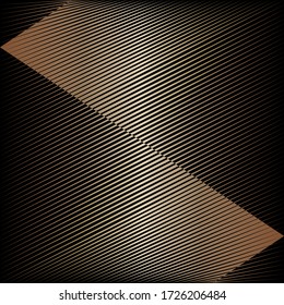 Abstraktes goldenes Muster, Halbtonlinien dynamischer Hintergrund, vektor moderne Design Textur für Karte, Abdeckung, Poster, Dekoration.