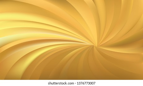 Abstract Gold Radial Spiral Rays Background Vector Graphic