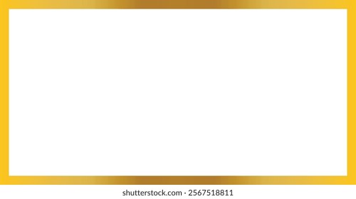 abstract gold rectangle aesthetic frame design.