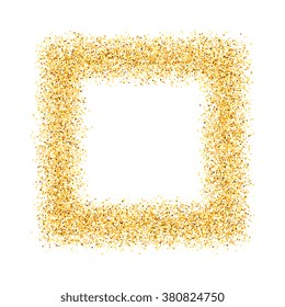 abstract, gold, sand, dust, glitter, frame, square