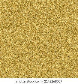 Abstract gold sand texture vector illustration. Seamless golden pattern with glitter, sparkle and yellow metal noisy surface with shimmer effect and grain, shiny holiday rich design background
