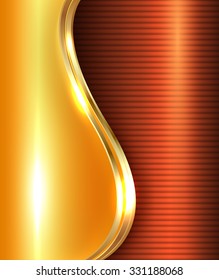 Abstract gold shiny background, vector illustration.
