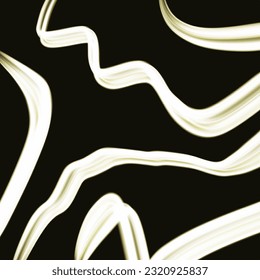 abstract gold shiny ribbon shape pattern background design