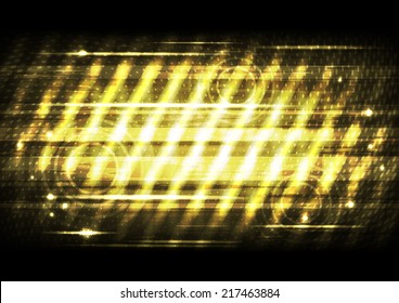 Abstract gold space background.