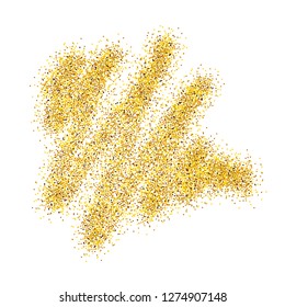 abstract gold sparkling background - template blank for banner, postcard, invitation