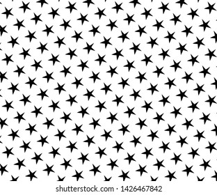 Abstract gold stars modern pattern. Texture of gold foil. Celebration, Falling golden abstract decoration for party, birthday celebrate, anniversary or event, festival decor. illustration - Vector 