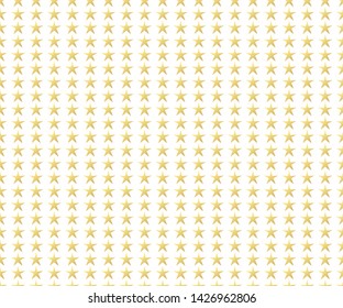Abstract gold stars modern pattern. Texture of gold foil. Celebration, Falling golden abstract decoration for party, birthday celebrate, anniversary or event, festival decor. illustration - Vector 