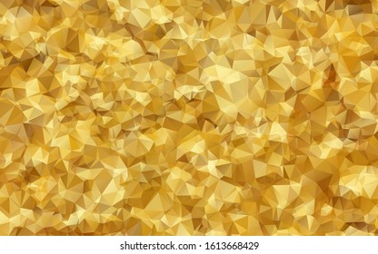 Abstract Gold triangle background. Low poly style.Vector illustration.