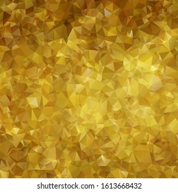 Abstract Gold triangle background. Low poly style.Vector illustration.